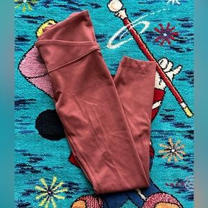 Lululemon Rust Red Cropped Leggings